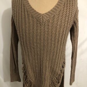 Womens Tan GUESS Sweater. Size XS. Single Mom Breast Cancer Fundraiser.